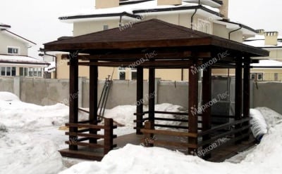 Беседка из дерева «Закат»